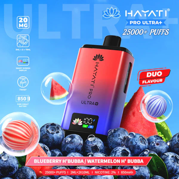 Hayati Pro Ultra Plus 25000 Puff - Box of 5