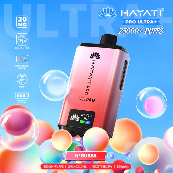 Hayati Pro Ultra Plus 25000 Puff - Box of 5