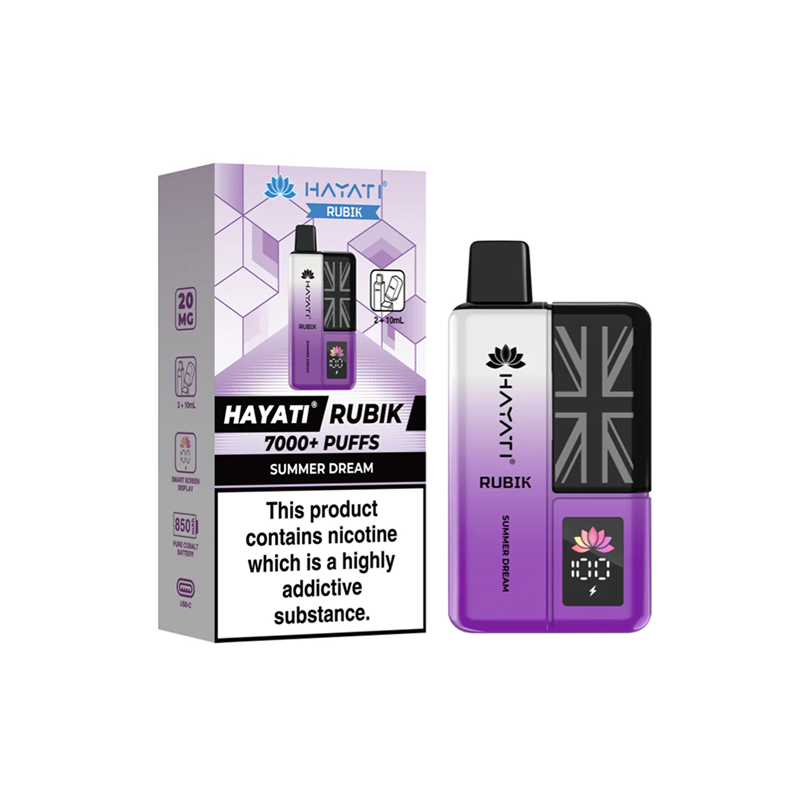 Hayati Rubik 7000 Puffs Prefilled Pod Vape Kit