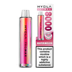 Hyvla Pro Max vape device and packaging with watermelon flavor on a white background