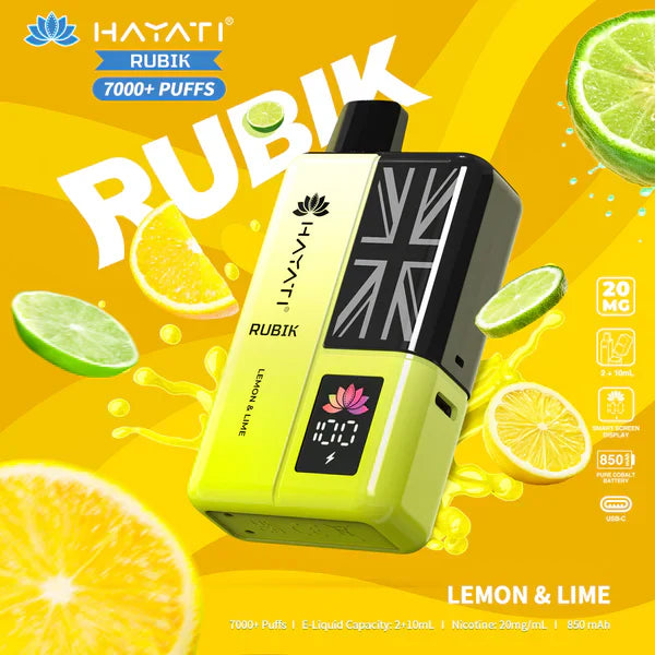 Hayati Rubik 7000 Puffs Prefilled Pod Vape Kit