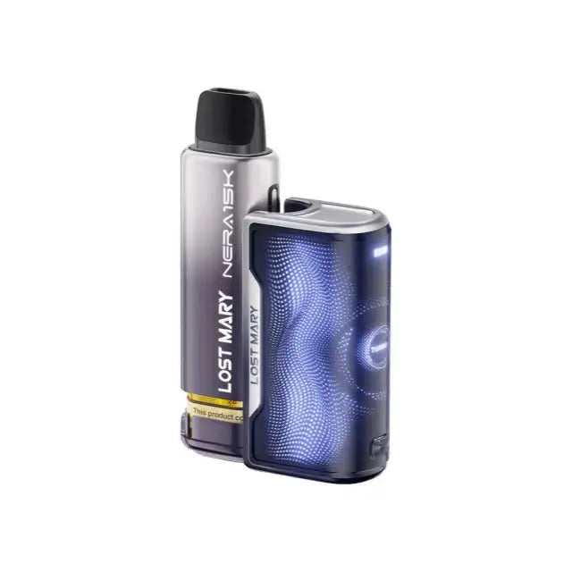 Lost Mary vape device with a black and silver design on a white background