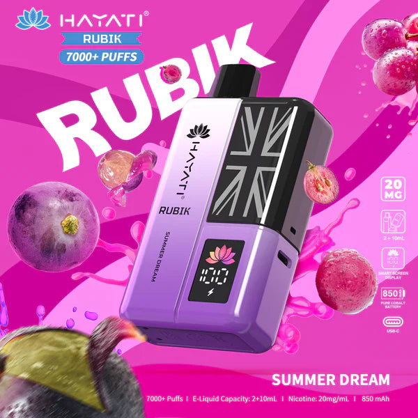 Hayati Rubik 7000 Puffs Prefilled Pod Vape Kit