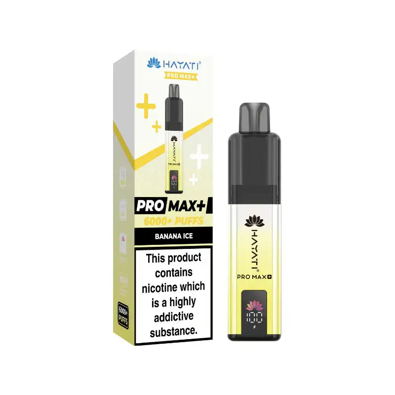 Banana Ice Hayati Pro Max 6000+ Puffs Prefilled Pod Vape