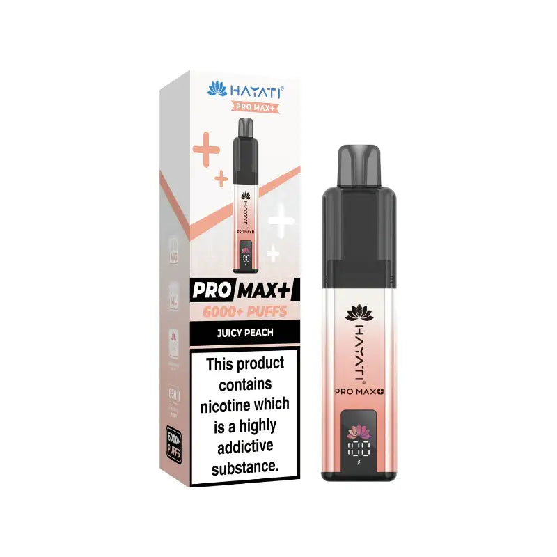 Juicy Peach Hayati Pro Max Plus 6000 Puffs Prefilled Vape