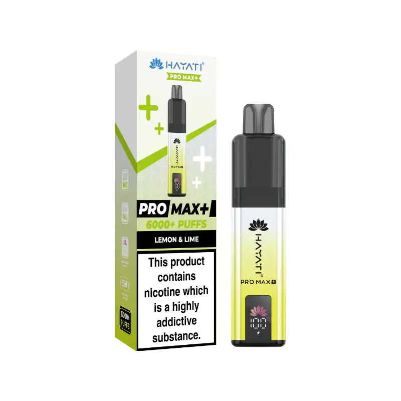 Lemon Lime Hayati Pro Max Plus 6000 Puffs Prefilled Kit