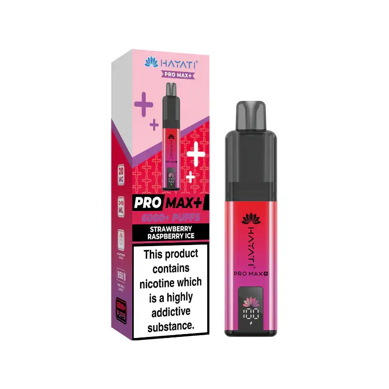 Strawberry Raspberry Ice Hayati Pro Max 6000 Puffs