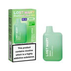 Lost Mary prefilled pod kit packaging with green pod on a white background