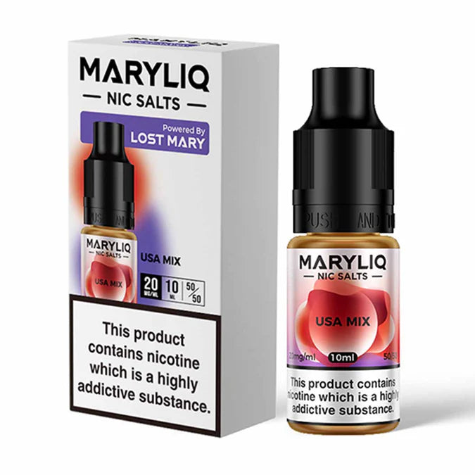 MaryLiq Nic Salt By Lost Mary Liquid - Box of 10